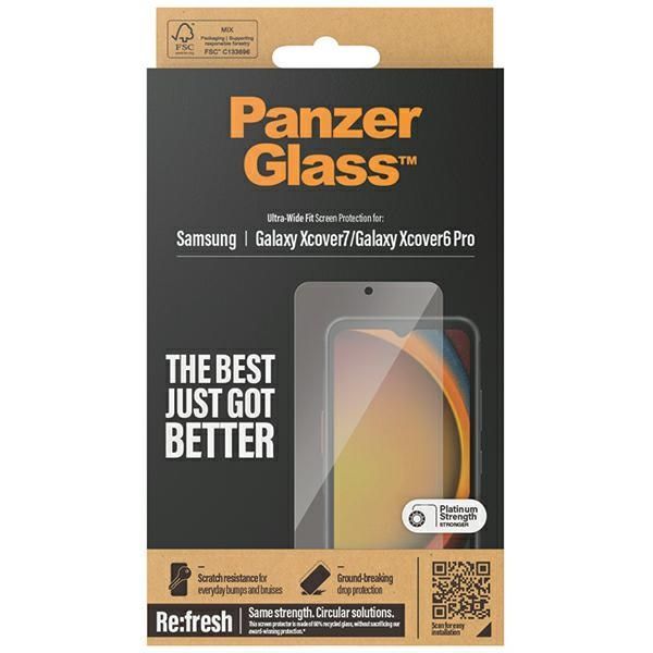 Other Phone Accessory Panzer Glass PanzerGlass Ultra-Wide Fit Tempered Glass for Samsung Galaxy Xcover7 / Xcover6 Pro