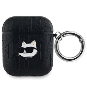 Kitas telefono priedas Karl Lagerfeld  Karl Lagerfeld Monogram Choupette Head case for AirPods 1 / 2 - black 