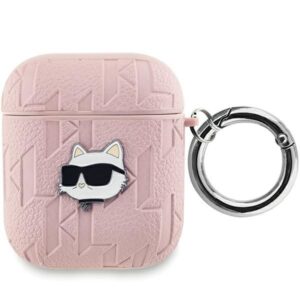 Kitas telefono priedas Karl Lagerfeld  Karl Lagerfeld Monogram Choupette Head case for AirPods 1 / 2 - pink 
