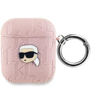 Kitas telefono priedas Karl Lagerfeld  Karl Lagerfeld Monogram Karl Head case for AirPods 1 / 2 - pink 