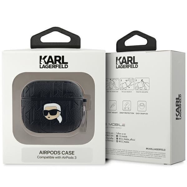 Other Phone Accessory Karl Lagerfeld Karl Lagerfeld Monogram Karl Head case for AirPods 3 - black