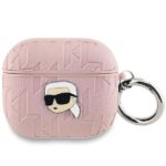 Cits mobilo telefonu aksesuārs Karl Lagerfeld  Karl Lagerfeld Monogram Karl Head case for AirPods 3 - pink 