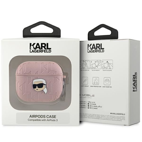 Other Phone Accessory Karl Lagerfeld Karl Lagerfeld Monogram Karl Head case for AirPods 3 - pink