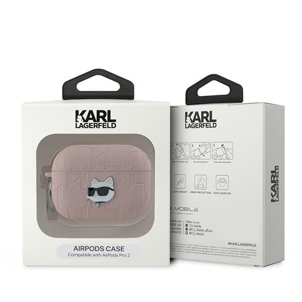 Other Phone Accessory Karl Lagerfeld Karl Lagerfeld Monogram Choupette Head case for AirPods Pro 2 - pink
