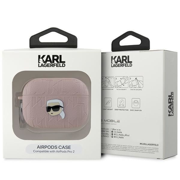 Other Phone Accessory Karl Lagerfeld Karl Lagerfeld Monogram Karl Head case for AirPods Pro 2 - pink