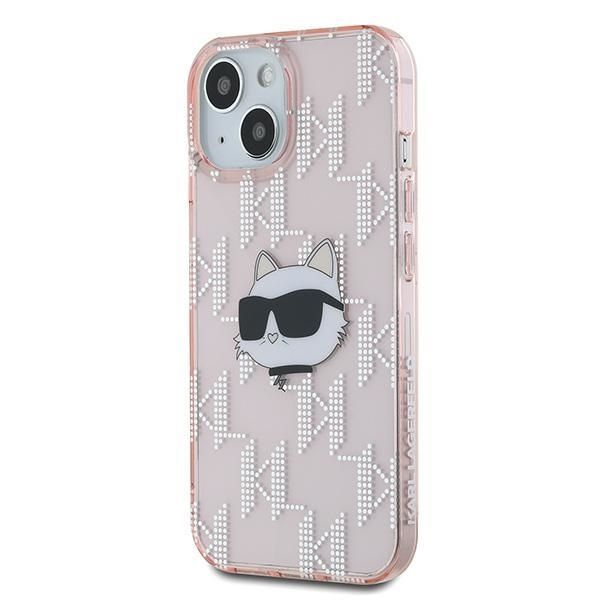 Other Phone Accessory Karl Lagerfeld Karl Lagerfeld IML Choupette Head & Monogram case for iPhone 14 / 15 / 13 - pink