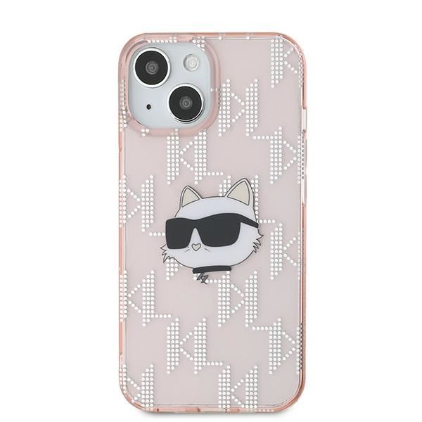 Other Phone Accessory Karl Lagerfeld Karl Lagerfeld IML Choupette Head & Monogram case for iPhone 14 / 15 / 13 - pink