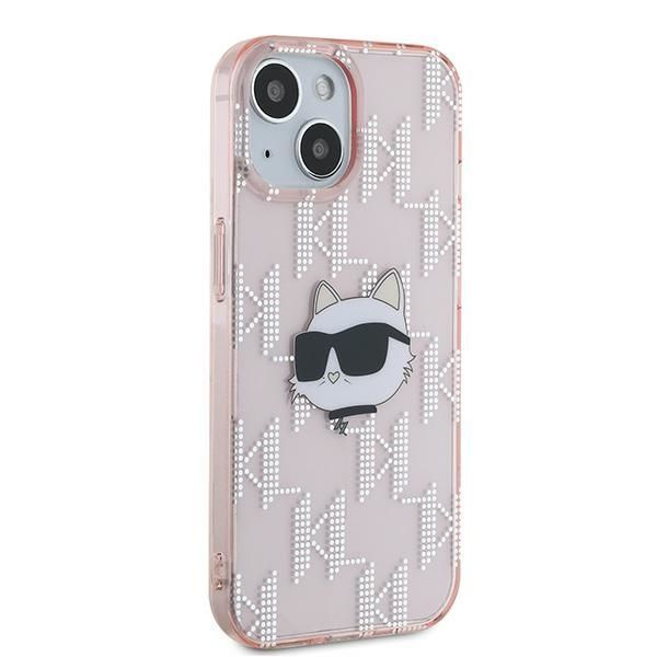 Other Phone Accessory Karl Lagerfeld Karl Lagerfeld IML Choupette Head & Monogram case for iPhone 14 / 15 / 13 - pink