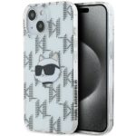 Kitas telefono priedas Karl Lagerfeld  Karl Lagerfeld IML Choupette Head & Monogram case for iPhone 15 / 14 / 13 - transparent 