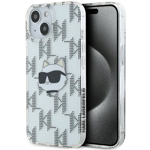 Other Phone Accessory Karl Lagerfeld Karl Lagerfeld IML Choupette Head & Monogram case for iPhone 15 / 14 / 13 - transparent
