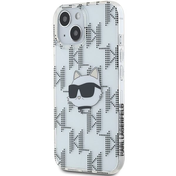 Other Phone Accessory Karl Lagerfeld Karl Lagerfeld IML Choupette Head & Monogram case for iPhone 15 / 14 / 13 - transparent