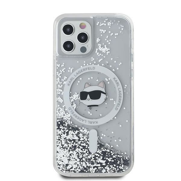 Other Phone Accessory Karl Lagerfeld Karl Lagerfeld Liquid Glitter Choupette Head MagSafe Case for iPhone 12 / 12 Pro - Transparent
