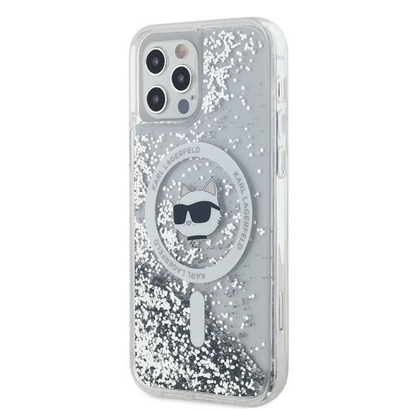 Other Phone Accessory Karl Lagerfeld Karl Lagerfeld Liquid Glitter Choupette Head MagSafe Case for iPhone 12 / 12 Pro - Transparent