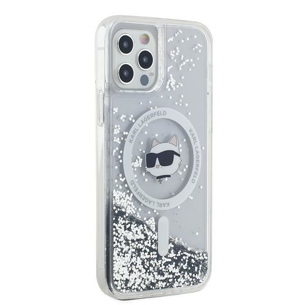 Other Phone Accessory Karl Lagerfeld Karl Lagerfeld Liquid Glitter Choupette Head MagSafe Case for iPhone 12 / 12 Pro - Transparent