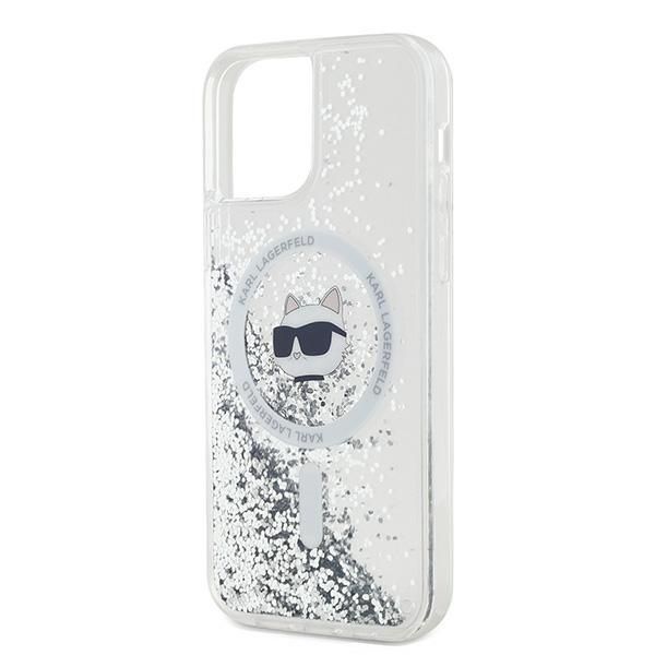 Other Phone Accessory Karl Lagerfeld Karl Lagerfeld Liquid Glitter Choupette Head MagSafe Case for iPhone 12 / 12 Pro - Transparent