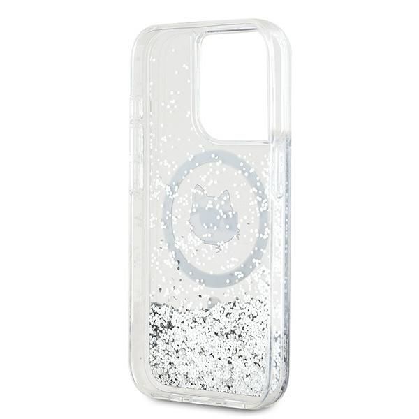Other Phone Accessory Karl Lagerfeld Karl Lagerfeld Liquid Glitter Choupette Head MagSafe case for iPhone 13 Pro / 13 - transparent