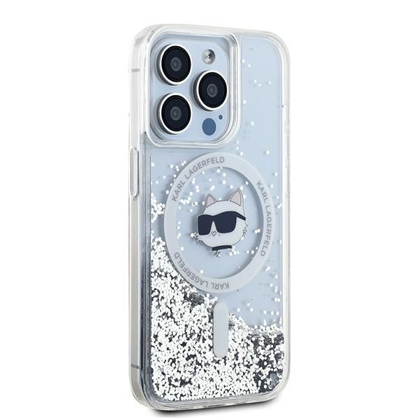 Other Phone Accessory Karl Lagerfeld Karl Lagerfeld Liquid Glitter Choupette Head MagSafe case for iPhone 13 Pro / 13 - transparent
