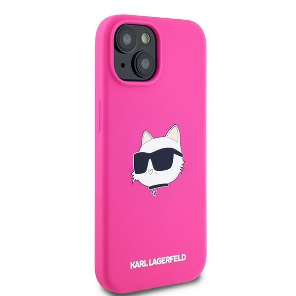Other Phone Accessory Karl Lagerfeld Karl Lagerfeld Silicone Choupette Head MagSafe Case for iPhone 15 Plus / 14 Plus - Pink
