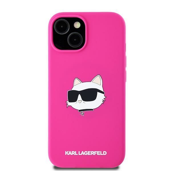 Other Phone Accessory Karl Lagerfeld Karl Lagerfeld Silicone Choupette Head MagSafe Case for iPhone 15 Plus / 14 Plus - Pink