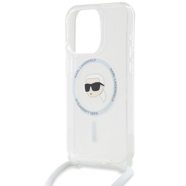Muu telefoni lisavarustus Karl Lagerfeld Karl Lagerfeld Crossbody IML Karl Head MagSafe case for iPhone 15 Pro Max - transparent