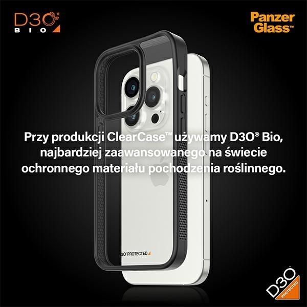 Other Phone Accessory Panzer Glass Military Grade Certified PanzerGlass ClearCase iPhone 15 Pro Case - Transparent & Black