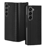 Back panel cover Dux Ducis  Dux Ducis Brill leather case for Samsung Galaxy Z Fold 6 with flap and card slot - black 