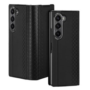 Aizmugurējais vāciņš Dux Ducis  Dux Ducis Brill leather case for Samsung Galaxy Z Fold 6 with flap and card slot - black 