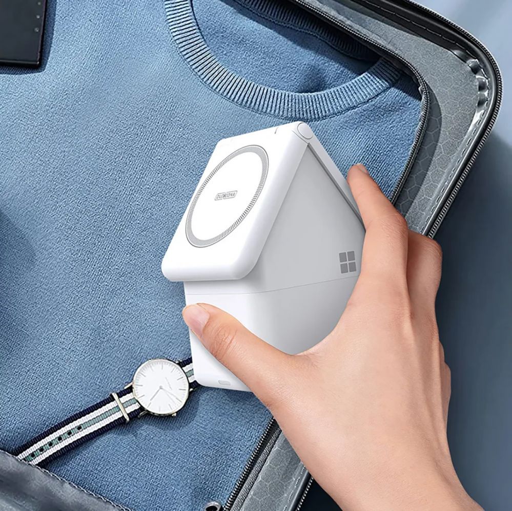 Adapteris Duzzona Duzzona W20 15W 4in1 inductive charger for iPhone / AirPods / Apple Watch with night lamp - white