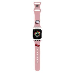 Muu telefoni lisavarustus Hello Kitty  Hello Kitty Silicone Kitty Head Strap for Apple Watch 42/44/45/49mm - Pink 