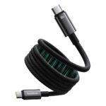 Kabelis Baseus  Baseus Tungsten Gold magnetic USB-C / USB-C cable 100W 1m - black