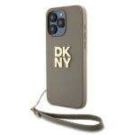 Muu telefoni lisavarustus DKNY  DKNY Wrist Strap Stock Logo case for iPhone 15 Pro - beige 