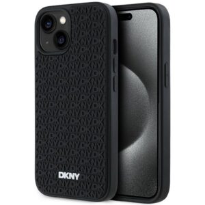 Muu telefoni lisavarustus DKNY  DKNY 3D Rubber Repeat Pattern case for iPhone 15 Plus - black 