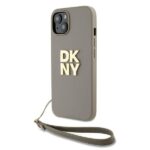 Other Phone Accessory DKNY  DKNY Wrist Strap Stock Logo case for iPhone 15 Plus - beige 