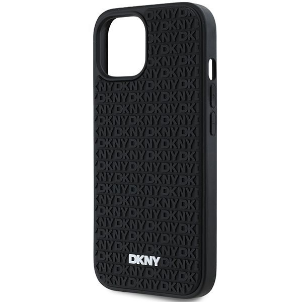 Kitas telefono priedas DKNY DKNY 3D Rubber Repeat Pattern case for iPhone 15/14/13 - black