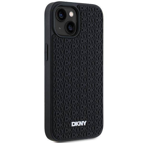 Kitas telefono priedas DKNY DKNY 3D Rubber Repeat Pattern case for iPhone 15/14/13 - black