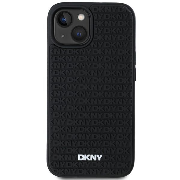 Kitas telefono priedas DKNY DKNY 3D Rubber Repeat Pattern case for iPhone 15/14/13 - black