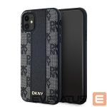 Other Phone Accessory DKNY  DKNY Leather Checkered Mono Pattern MagSafe Case for iPhone 11 / Xr - Black 