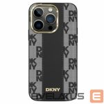Other Phone Accessory DKNY  DKNY Leather Checkered Mono Pattern MagSafe Case for iPhone 14/15/13 - Black 