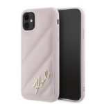 Другой аксессуар для телефона Karl Lagerfeld  Karl Lagerfeld Diagonal Quilted Script case for iPhone 11 / Xr - pink 