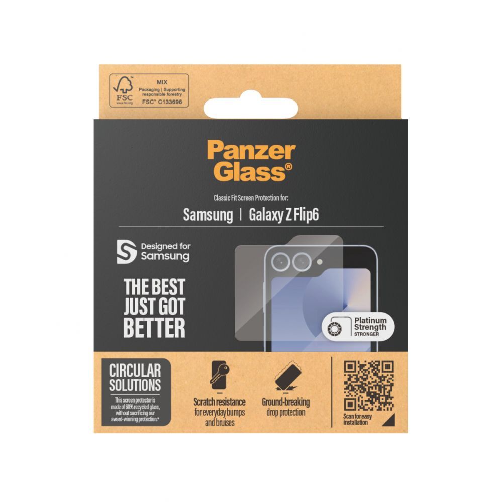Other Phone Accessory Panzer Glass PanzerGlass Classic Fit glass on Samsung Galaxy Z Flip 6