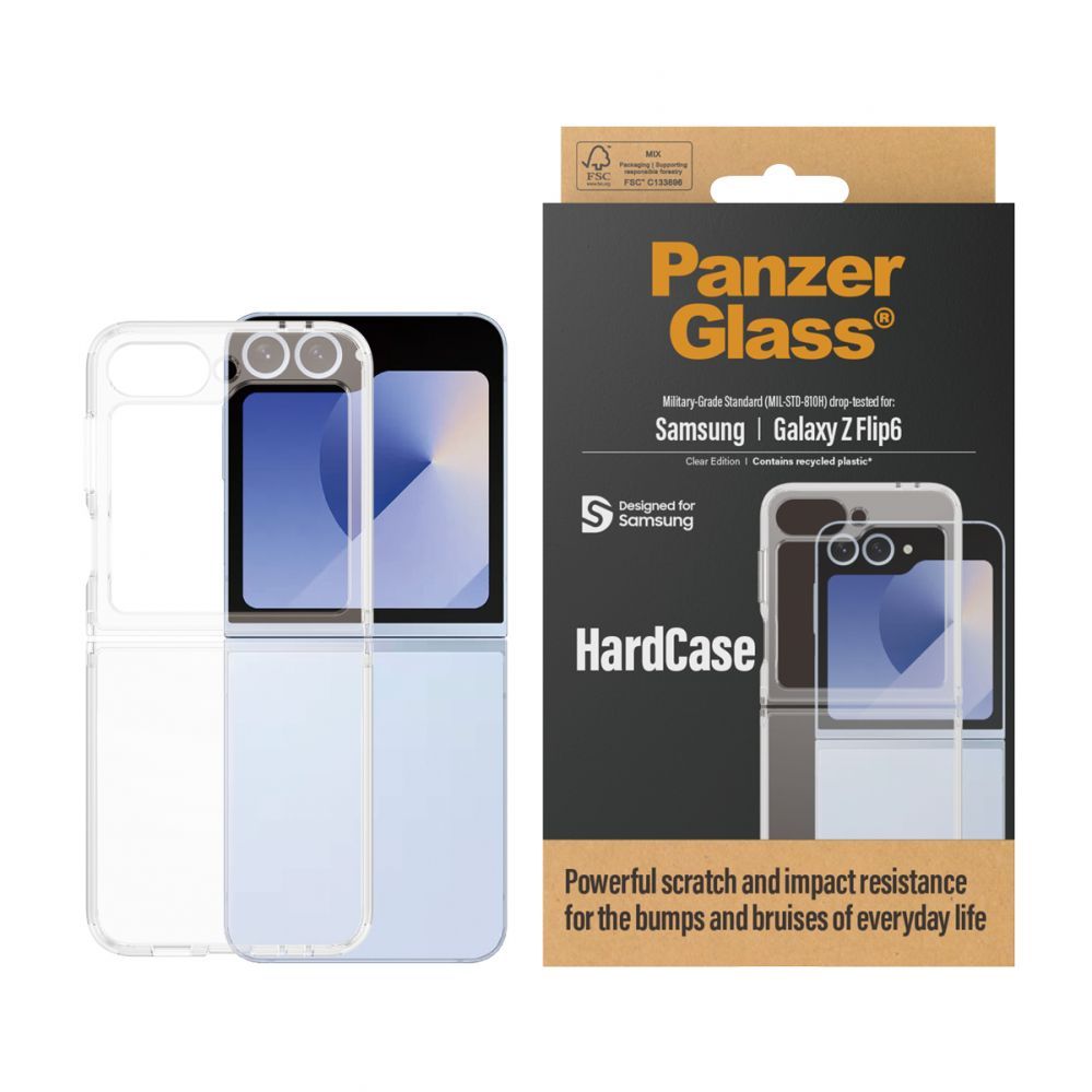 Cits mobilo telefonu aksesuārs Panzer Glass PanzerGlass HardCase case for Samsung Galaxy Z Flip 6 - transparent