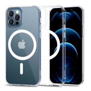 Back panel cover Tech-Protect  Tech-Protect MagMat MagSafe Case for iPhone 12 / 12 Pro - Clear 