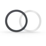 Back panel cover Tech-Protect  Tech-Protect MagMat MagSafe magnetic ring universal - black / silver (2 pcs.) 