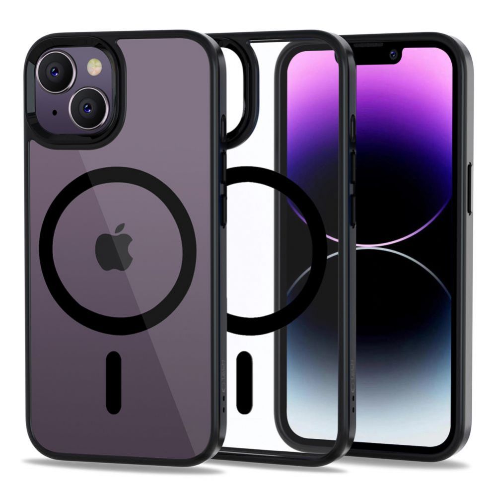 Aizmugurējais vāciņš Tech-Protect Tech-Protect MagMat MagSafe iPhone 14 Case - Clear Black