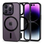 Back panel cover Tech-Protect  Tech-Protect MagMat MagSafe iPhone 14 Pro Case - Clear Black 