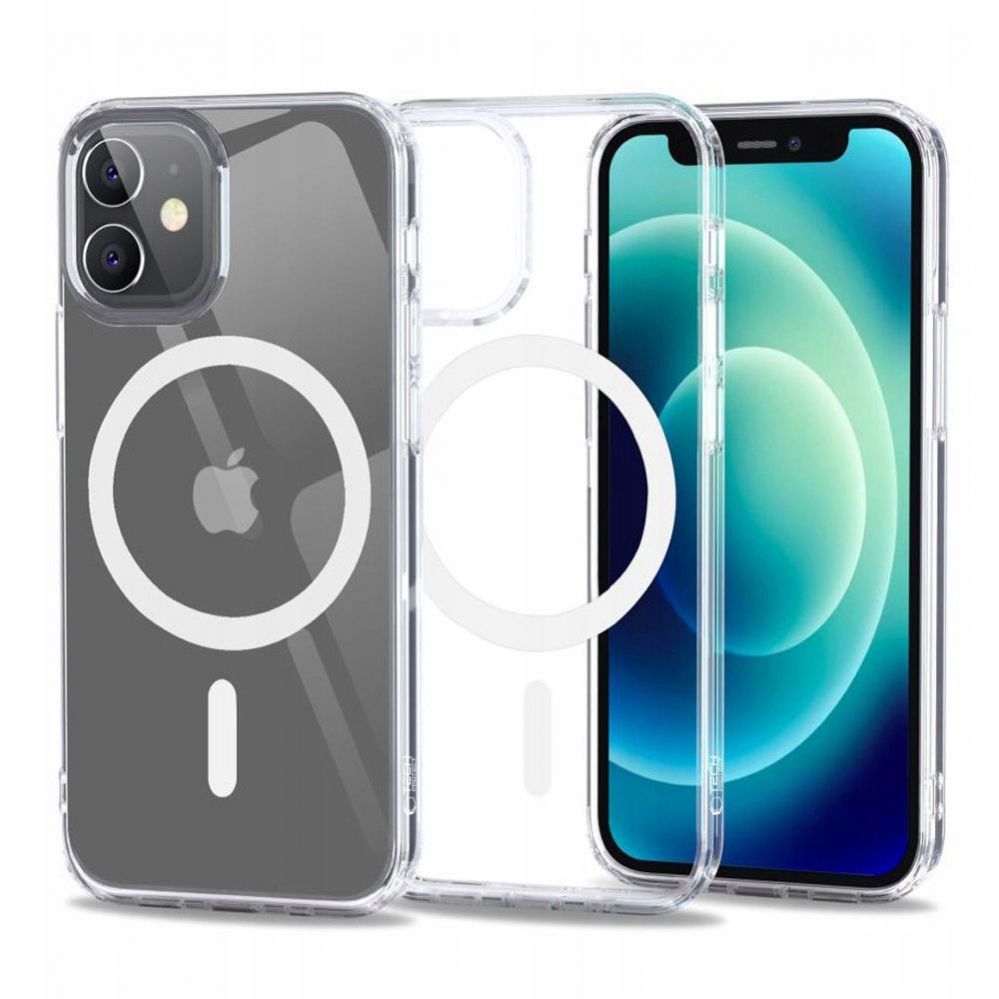 Back panel cover Tech-Protect Tech-Protect FlexAir Hybrid MagSafe Case for iPhone 12 mini - Clear