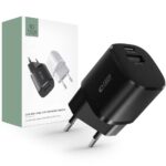 Adapter Tech-Protect  Tech-Protect C20W charger mini USB-C PD 20W / USB-A QC 3.0 - black 