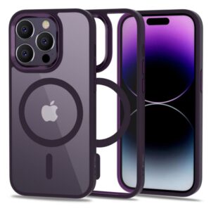 Nugarėlės dėklai Tech-Protect  Tech-Protect MagMat MagSafe iPhone 14 Pro Case - Clear Purple 