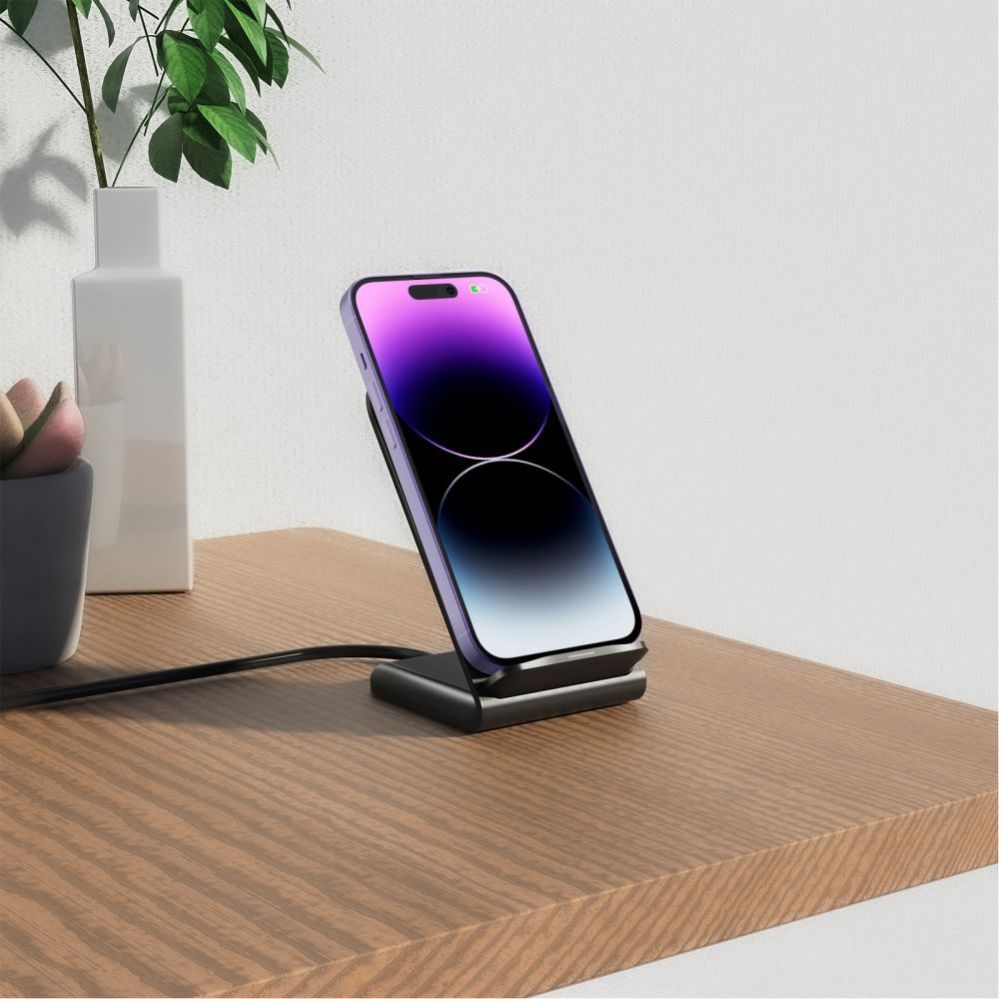 Adaptrid Tech-Protect Tech-Protect QI15W-S2 inductive charger 15W in the form of a stand - black