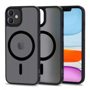 Nugarėlės dėklai Tech-Protect - Tech-Protect MagMat MagSafe iPhone 11 Case - Matte Black 